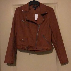 Forever 21 Brown Moto Jacket